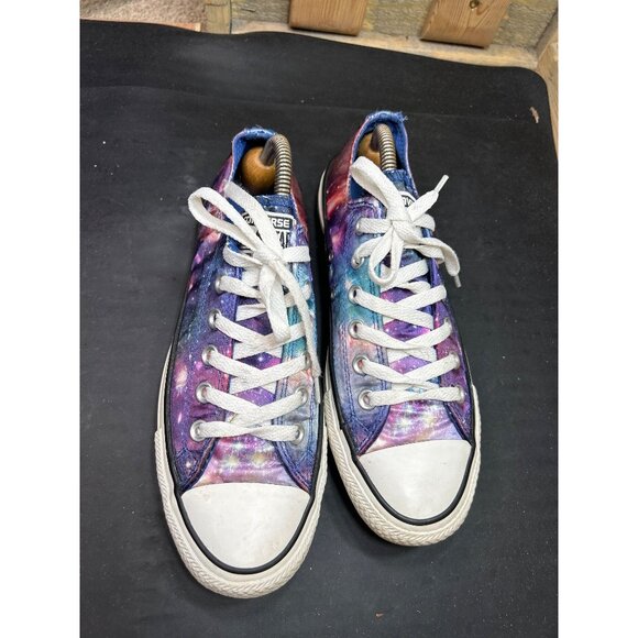 Converse All Star Satin Galaxy Print Sneakers Womens 8 Mens 6 - Picture 3 of 10
